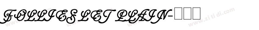 FOLLIES LET PLAIN字体转换